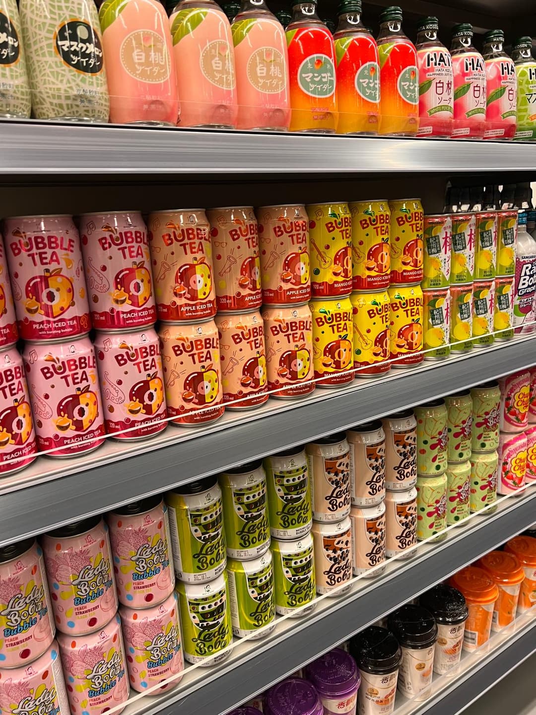 Bobba drinken in de winkel